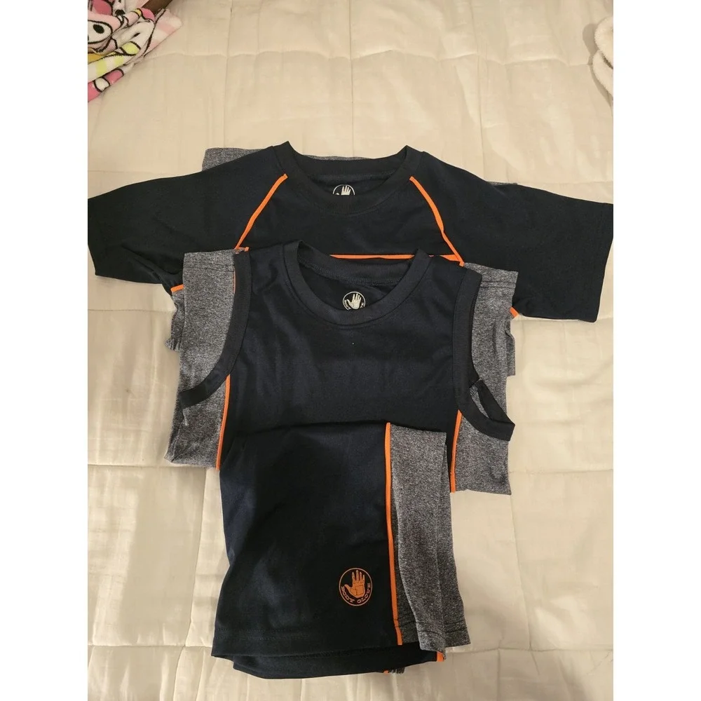 NEW LOT Of 6‎ Sets Of Nike , Puma , Fila , B/Glove , Size 7= 6 Shirts & 6 Shorts